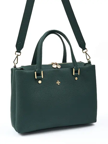 Сумка женская из натуральной кожи NARVIN 9804-Polo Green Vasheron, Артикул: 9804-Polo Green фото №1