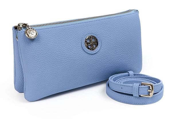 Сумка клатч NARVIN из натуральной кожи 9951-Polo Baby Blue Vasheron, Артикул: 9951-Polo Baby Blue фото №1