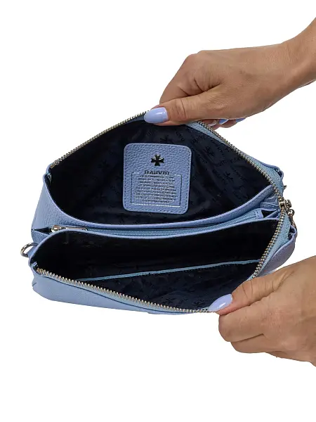 Сумка клатч NARVIN из натуральной кожи 9951-Polo Baby Blue Vasheron, Артикул: 9951-Polo Baby Blue фото №1