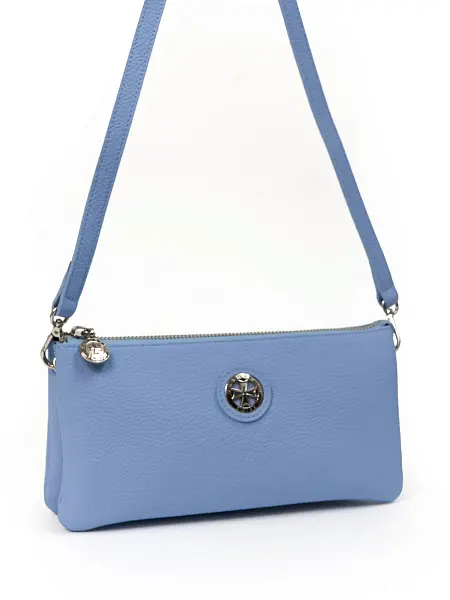 Сумка клатч NARVIN из натуральной кожи 9951-Polo Baby Blue Vasheron, Артикул: 9951-Polo Baby Blue фото №1