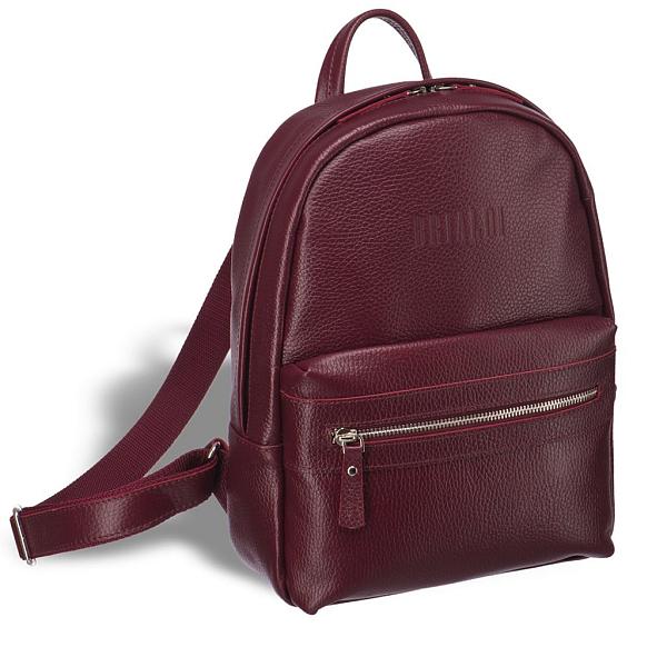 Женский стильный рюкзак BRIALDI Leonora (Леонора) relief cherry BR17482PI Бордовый Brialdi, Артикул: BR17482PI фото №1