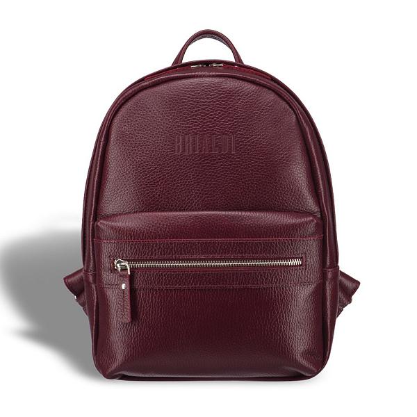 Женский стильный рюкзак BRIALDI Leonora (Леонора) relief cherry BR17482PI Бордовый Brialdi, Артикул: BR17482PI фото №1