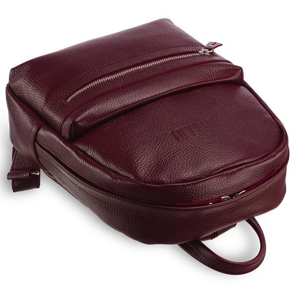 Женский стильный рюкзак BRIALDI Leonora (Леонора) relief cherry BR17482PI Бордовый Brialdi, Артикул: BR17482PI фото №1