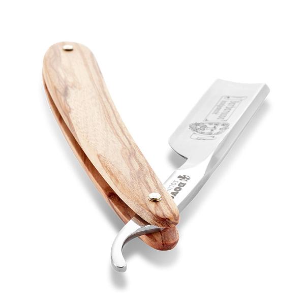 Бритва опасная Dovo, ручка - оливковое дерево, 5/8", 1/1 10580026 DOVO, Артикул: 10580026 фото №1
