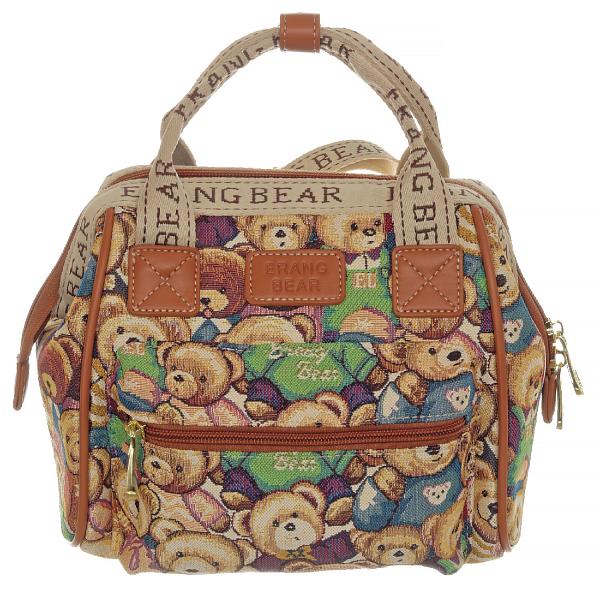 Сумка женская e-711 brown erang bear коричневый ERANG BEAR, Артикул: E-711 Brown фото №1