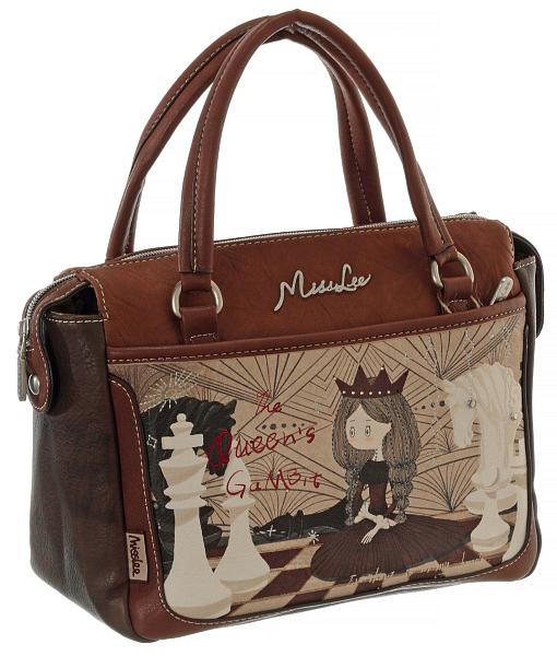 Женская сумка ml03506mn marron miss lee тёмно-бежевый MISS LEE, Артикул: ML03506MN Marron фото №1