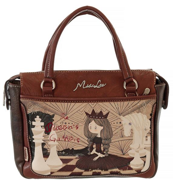 Женская сумка ml03506mn marron miss lee тёмно-бежевый MISS LEE, Артикул: ML03506MN Marron фото №1
