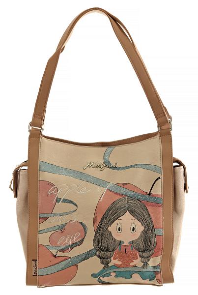Женская сумка mr04509 almendra miss sarah светло-бежевый MISS SARAH, Артикул: MR04509 Almendra фото №1