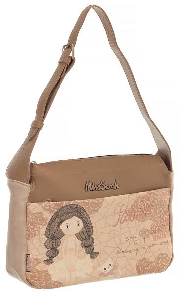Женская сумка mr05605aa almendra miss sarah светло-бежевый MISS SARAH, Артикул: MR05605AA Almendra фото №1