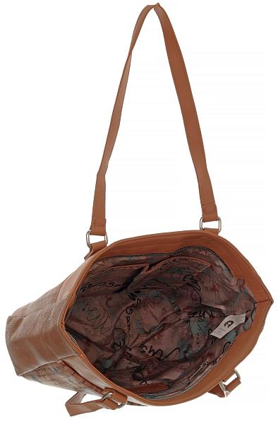 Женская сумка mr05404 marron miss sarah тёмно-бежевый MISS SARAH, Артикул: MR05404 Marron фото №1