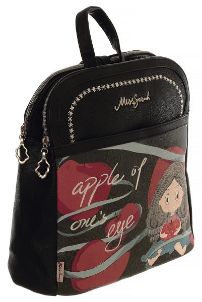Рюкзак  mr04501 negro miss sarah чёрный MISS SARAH, Артикул: MR04501 Negro фото №1