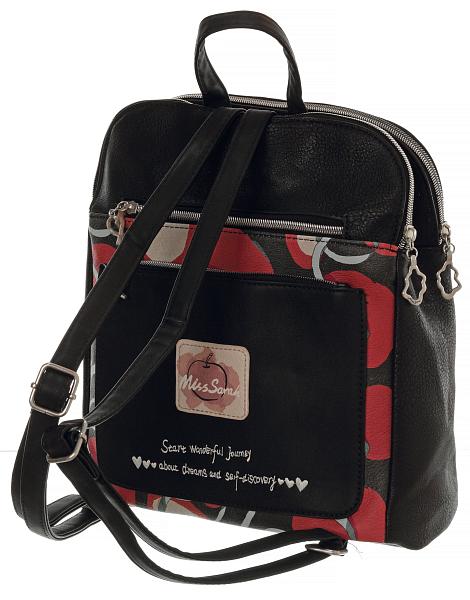 Рюкзак  mr04501 negro miss sarah чёрный MISS SARAH, Артикул: MR04501 Negro фото №1