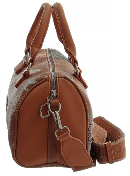 Женская сумка mr05005 marron miss sarah тёмно-бежевый MISS SARAH, Артикул: MR05005 Marron фото №1