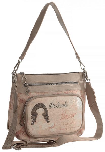 Женская сумка mr05604be beige miss sarah бежевый MISS SARAH, Артикул: MR05604BE Beige фото №1