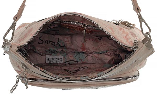 Женская сумка mr05604be beige miss sarah бежевый MISS SARAH, Артикул: MR05604BE Beige фото №1