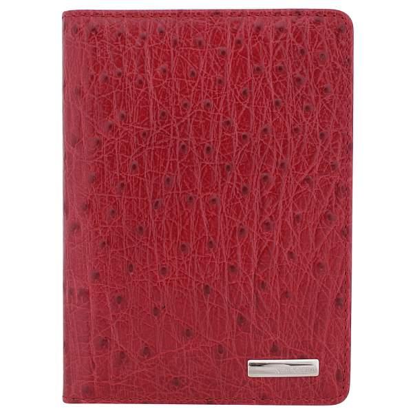 Обложка для автодокументов, глянец, страус, бордо Neri Karra, Артикул: 0032.1-17.51 фото №1