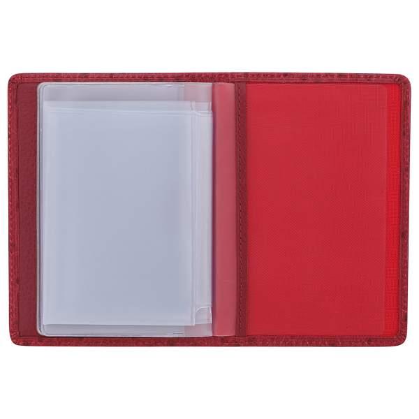 Обложка для автодокументов, глянец, страус, бордо Neri Karra, Артикул: 0032.1-17.51 фото №1