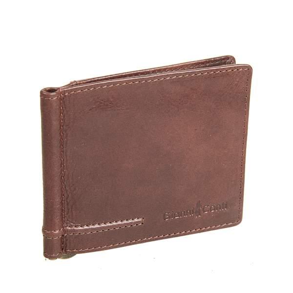 Зажим для денег мужской кожаный Gianni Conti 707466 brown Gianni Conti, Артикул: 707466 brown фото №1