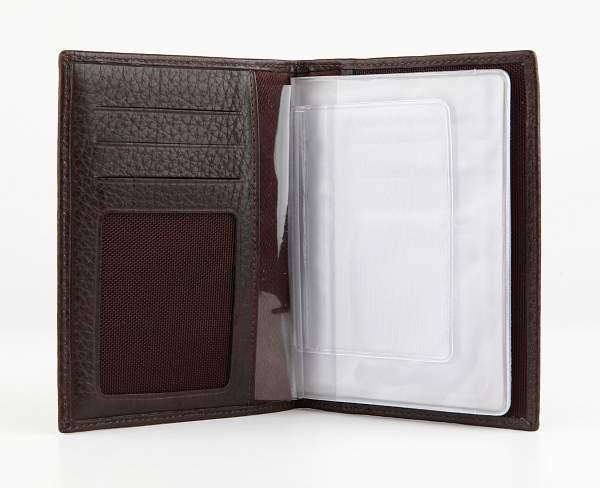 Обложка для автодокументов мужская кожаная Alvorada 2001 brown flotter Alvorada, Артикул: 2001 brown flotter фото №1