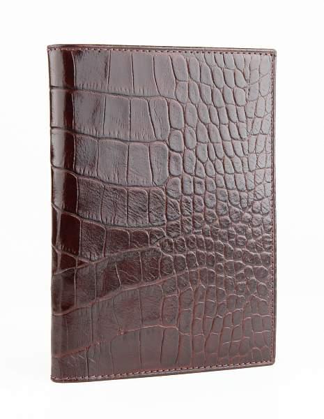 Обложка для автодокументов мужская кожаная Alvorada 2001 brown croco Alvorada, Артикул: 2001 brown croco фото №1
