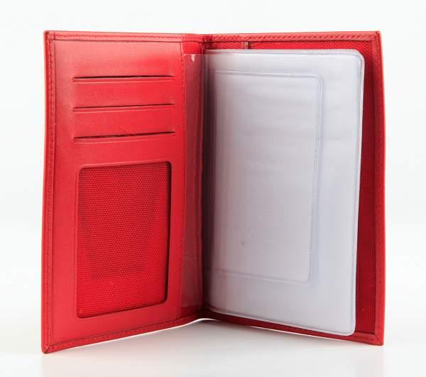 Обложка для автодокументов женская кожаная Alvorada 2001 red Alvorada, Артикул: 2001 red фото №1