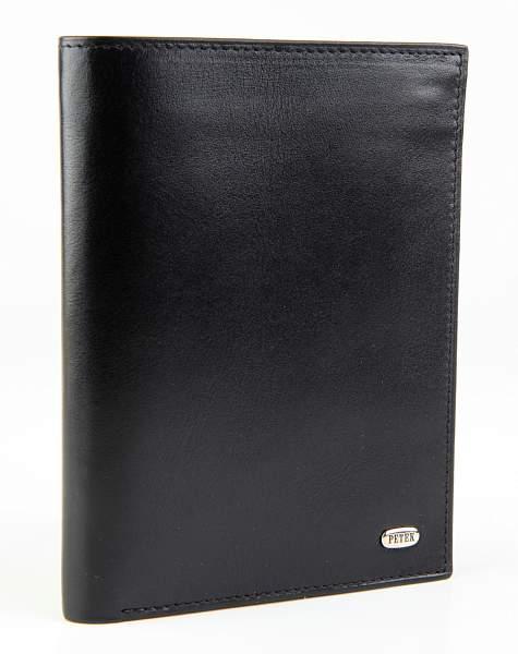 Обложка на паспорт + портмоне мужская кожаная Petek 597.000.01 Petek, Артикул: 597.000.01 фото №1