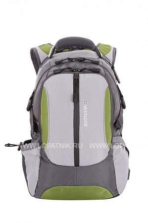 рюкзак wenger, 15", зелёный/серый, полиэстер 1200d, 36х17х50 см, 30 л 15914415 Wenger
