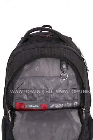рюкзак wenger, 15”, чёрный/красный, полиэстер, 35х20х47 см, 33 л 1178215 Wenger