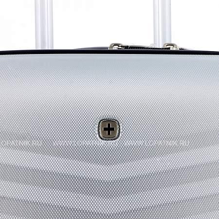 чемодан wenger fribourg, серебристый, абс-пластик, 46x30x79 см, 97 л sw32300477 Wenger