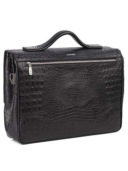 Мужской портфель Narvin 9738-Bambino Black из натуральной кожи Vasheron, Артикул: 9738-Bambino Black фото №1