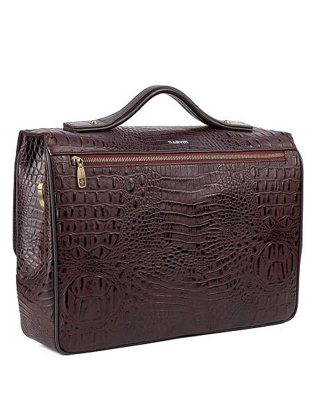 Мужской портфель Narvin 9738-Bambino Burgundy из натуральной кожи Vasheron, Артикул: 9738-Bambino Burgundy фото №1