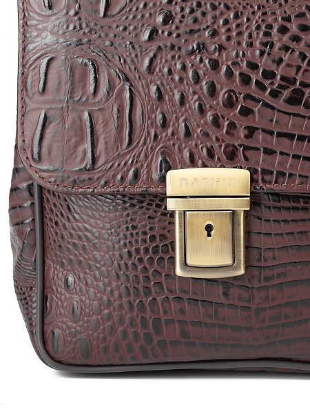 Мужской портфель Narvin 9738-Bambino Burgundy из натуральной кожи Vasheron, Артикул: 9738-Bambino Burgundy фото №1