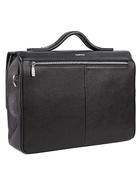Мужской портфель Narvin 9738-Polo Black из натуральной кожи Vasheron, Артикул: 9738-Polo Black фото №1