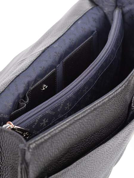 Мужской портфель Narvin 9738-Polo Black из натуральной кожи Vasheron, Артикул: 9738-Polo Black фото №1