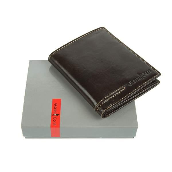 Портмоне кожаное мужское Gianni Conti, Артикул: 707105 brown фото №1