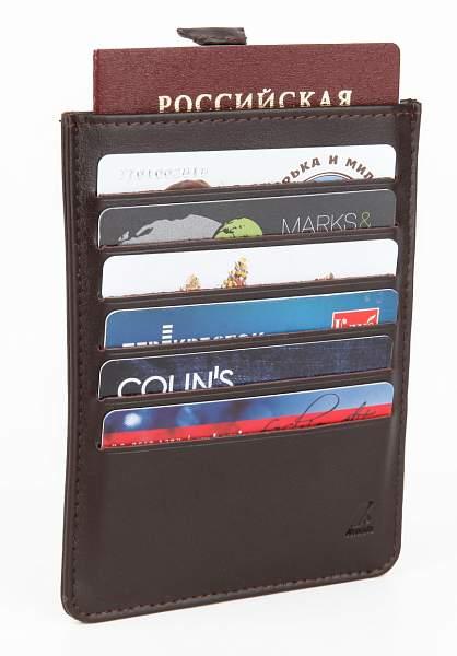 Кредитница с отделением для паспорта Alvorada Alvorada, Артикул: 3025 brown vegas фото №1