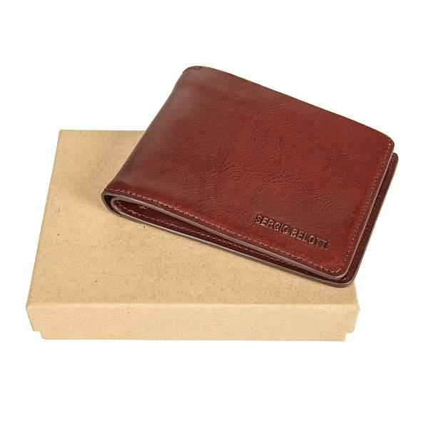 Портмоне кожаное мужское Sergio Belotti, Артикул: 3542 IRIDO brown фото №1