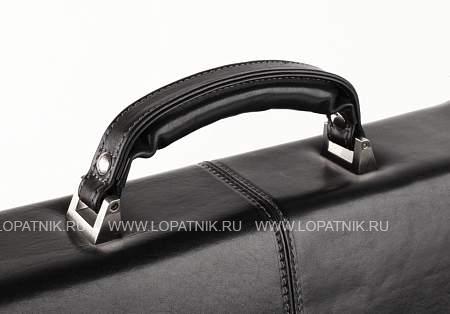 кожаный портфель chiarugi 4559 nero с отделением для ноутбука Chiarugi