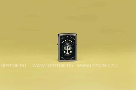 зажигалка zippo mystic nature design с покрытием black ice®, латунь/сталь, черная, 38x13x57 мм 48636 Zippo