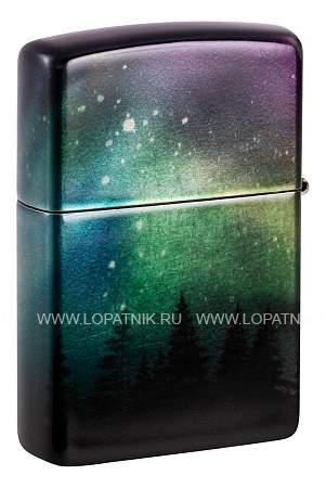 зажигалка zippo colorful sky с покрытием 540 tumbled chrome, латунь/сталь, разноцветная, 38x13x57 мм 48771 Zippo
