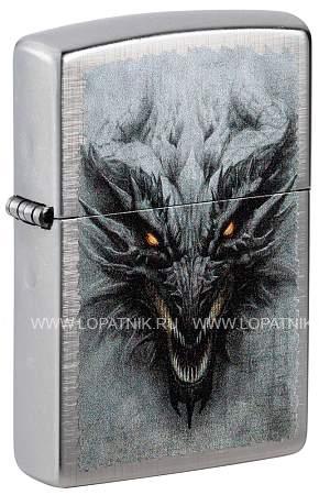зажигалка zippo dragon design с покрытием linen weave, латунь/сталь, серебристая, 38x13x57 мм 48732 Zippo
