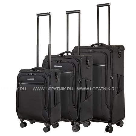 комплект чемоданов черный verage gm21002w 19/24/29 black Verage